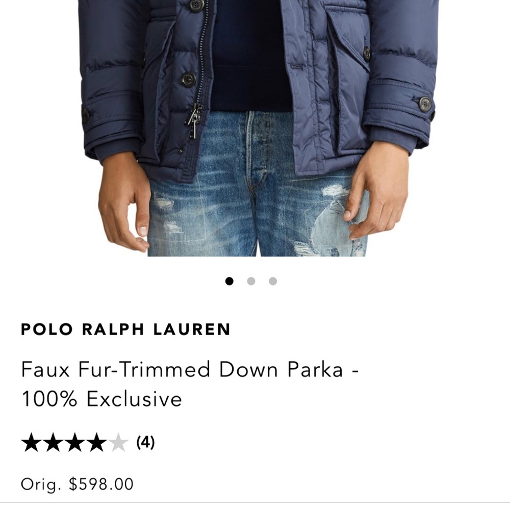 POLO RALH LAUREN Faux Fur-Trimmed Down Parka